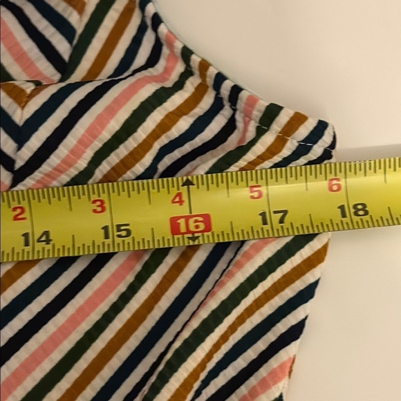 NWT Speechless Tan and Blue Sleeveless V-Neck Sundress - Picture 8 of 10